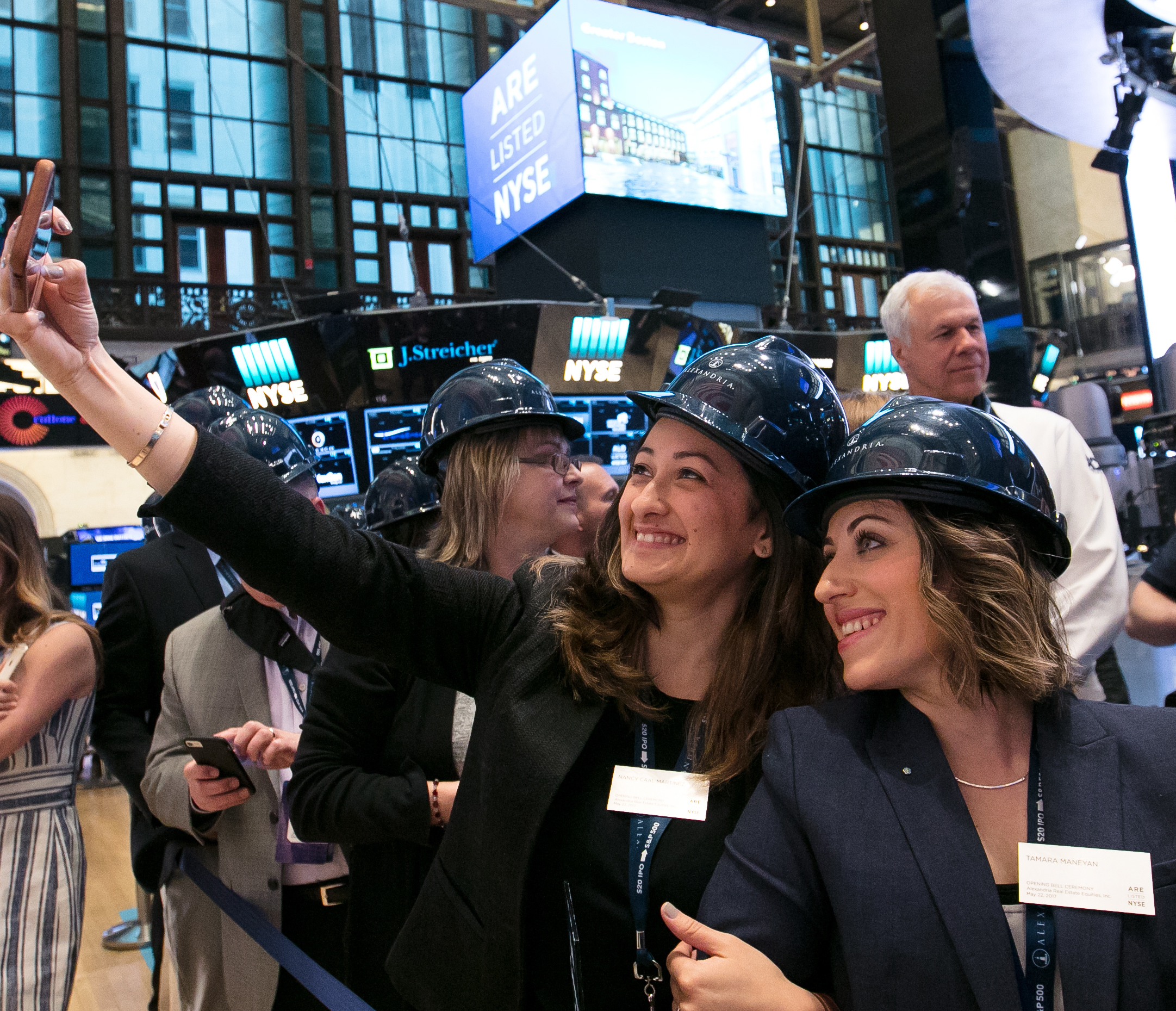 Alexandria employees enjoying an NYSE Opening Bell ringing