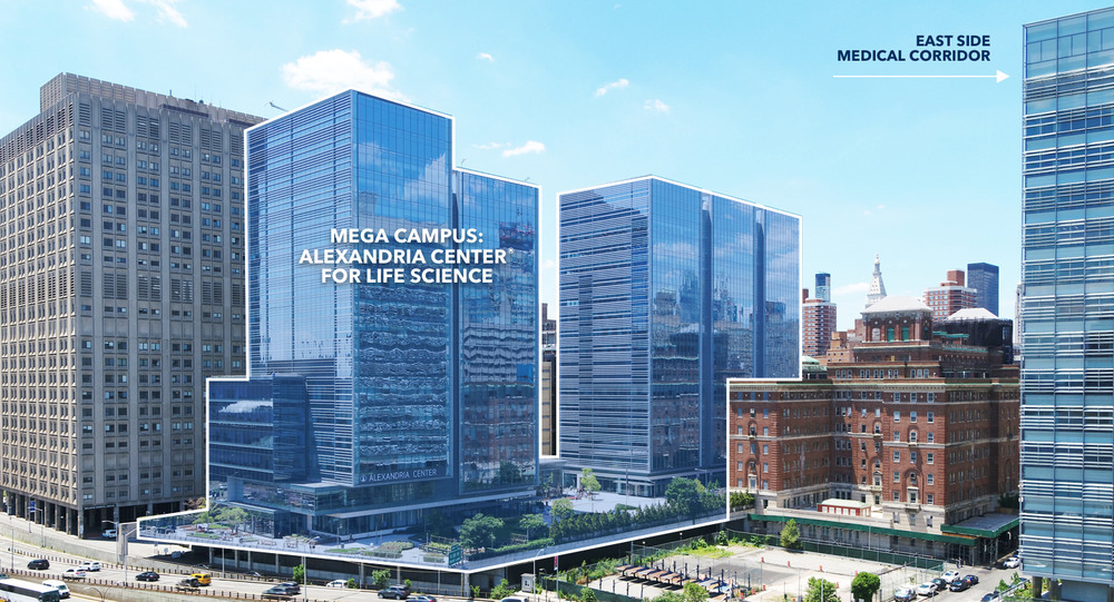 Aerial Map of the Alexandria Center for Life Science - New York City